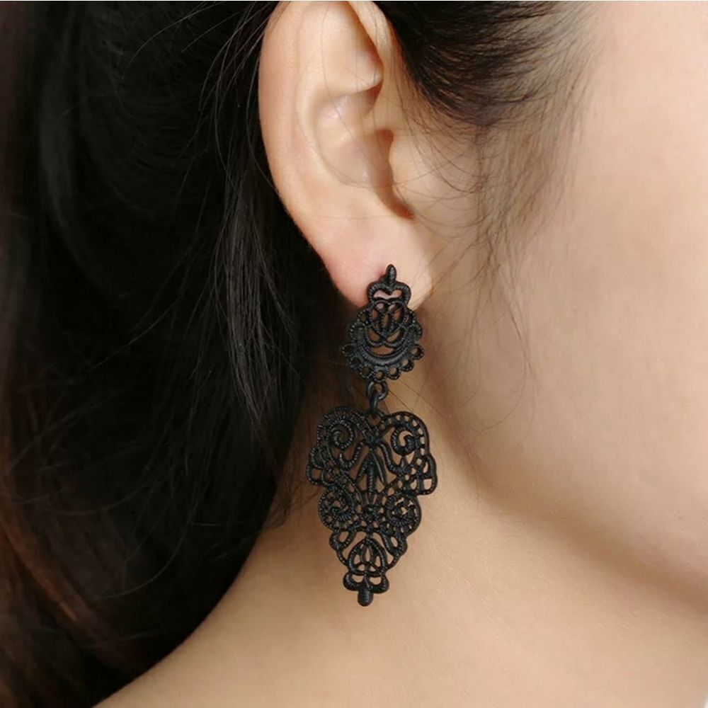 Victoria Lace Laser Cut Earrings